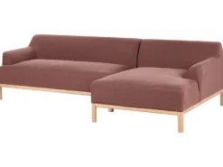 Hjørnesofa 3 personers SOSJO Bordeaux Venstrevendt