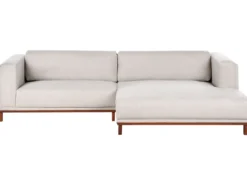 Hjørnesofa 4 personers VENG Lys Beige Venstrevendt
