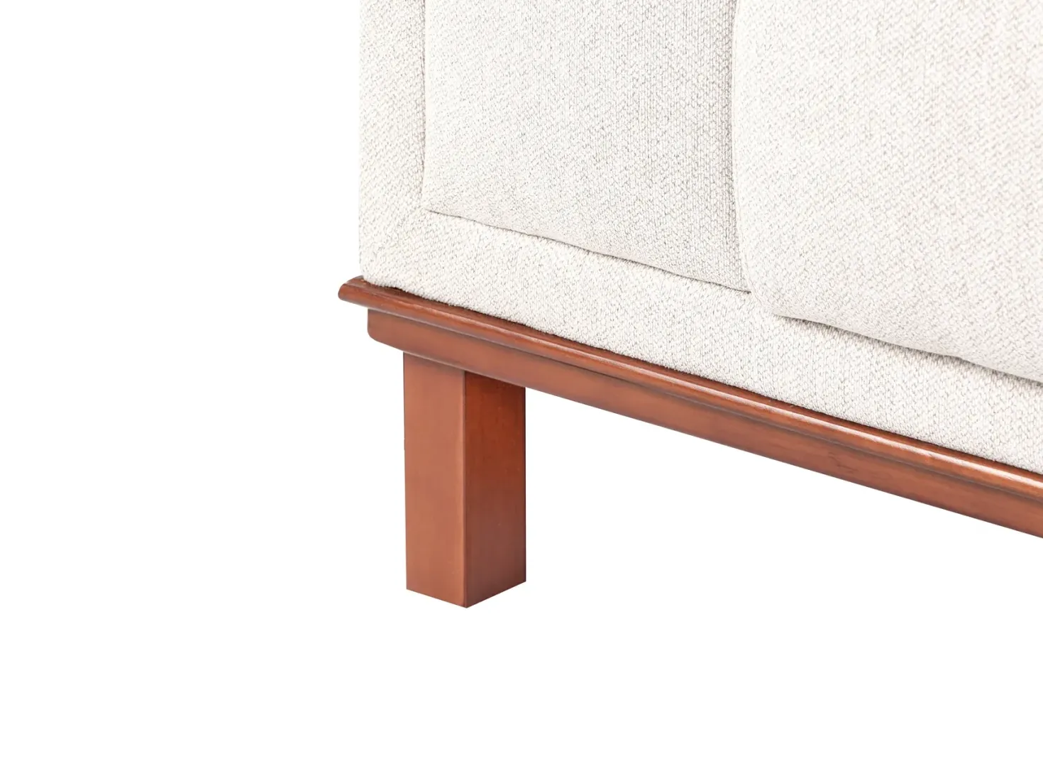 Hjørnesofa 4 personers VENG Lys Beige Venstrevendt