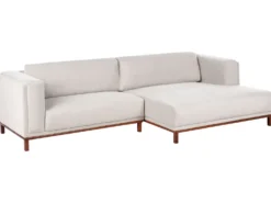 Hjørnesofa 4 personers VENG Lys Beige Venstrevendt