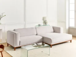 Hjørnesofa 4 personers VENG Lys Beige Venstrevendt
