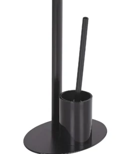 Holder til toiletpapir og -børste SARTO Metal Sort