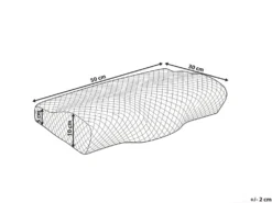 Hovedpude ELGON Lav Memory skum 30 x 50 cm Hvid