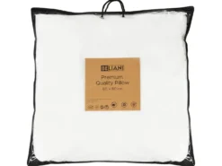 Hovedpude ERRIGAL Lav Microfiber 80 x 80 cm Hvid
