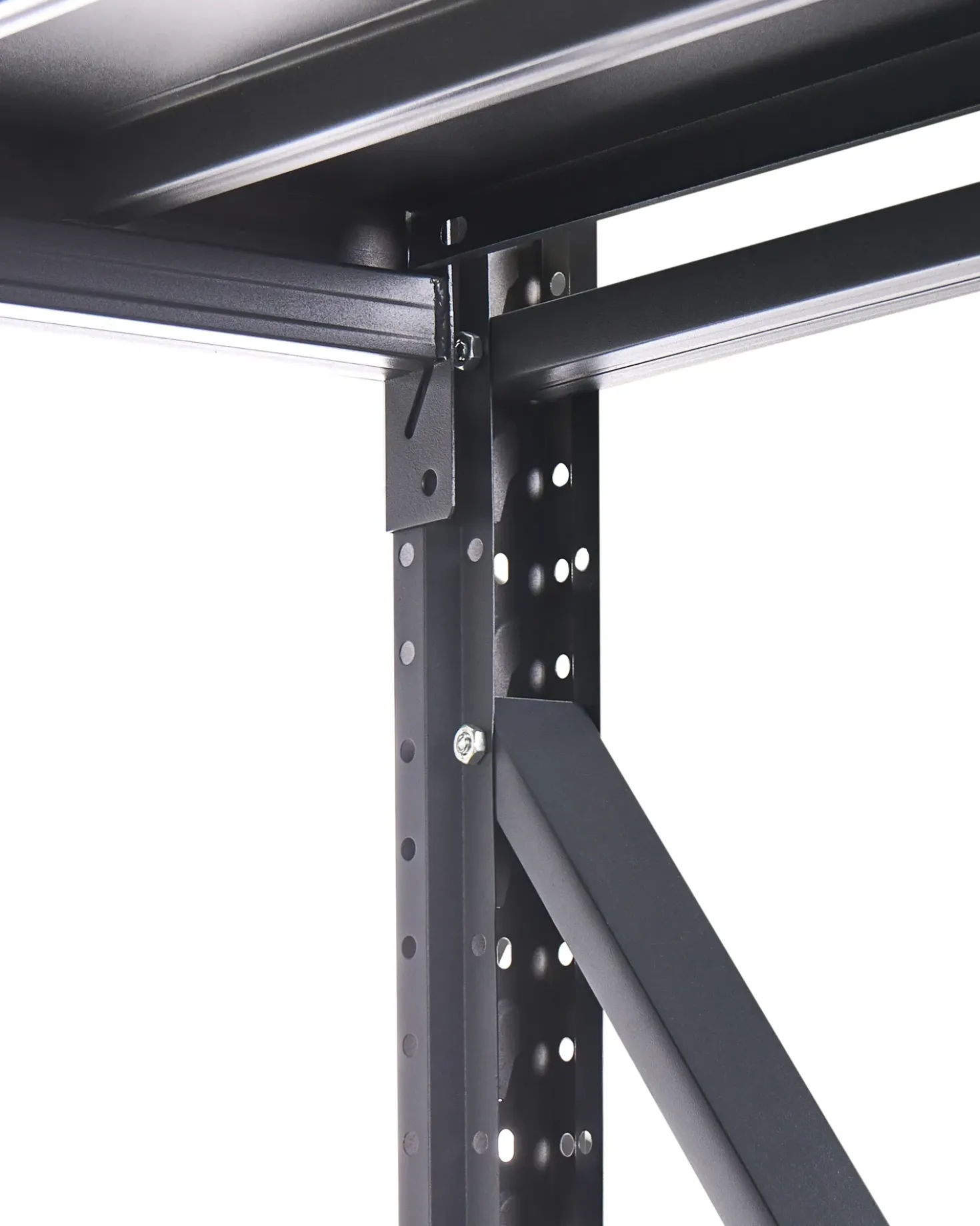 Hylder til garagen FIUGGI Metal 200 cm 200 cm Sort