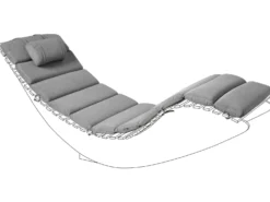 Hynde til liggestol BRESCIA PREMIUM 180 x 60 cm Grå melange
