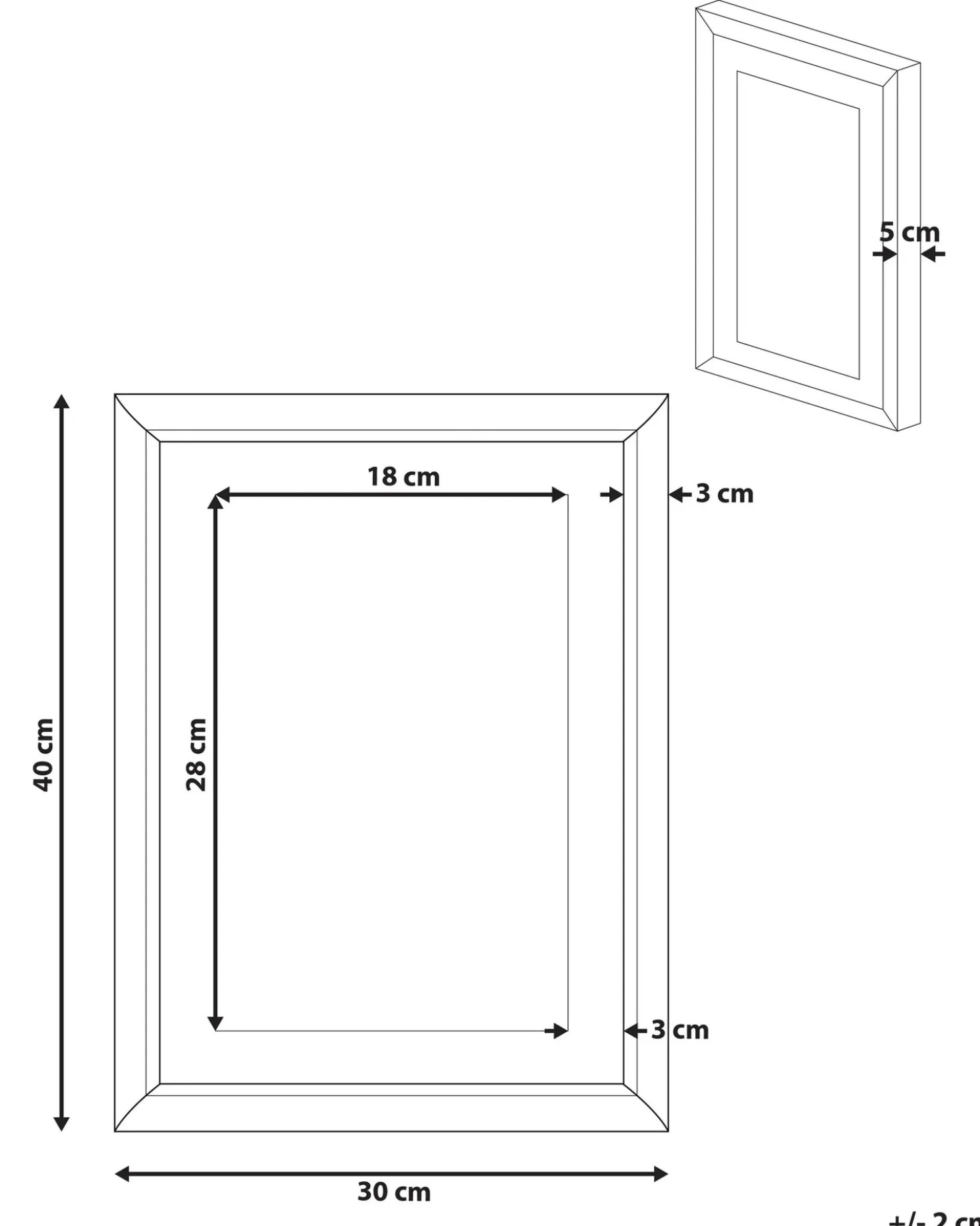 Indrammede plakater AGENA Blomster motiv 30 x 40 cm Blå