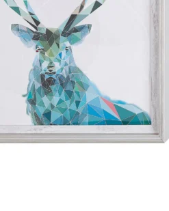 Indrammede plakater KAYES Dyre motiv 30 x 40 cm Blå