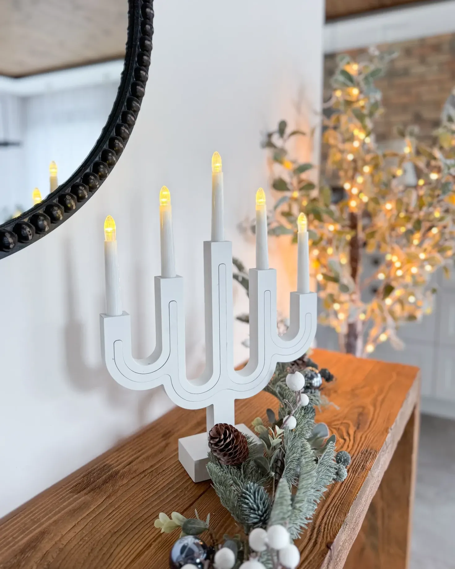 Juledekoration BJORKAN LED Hvid
