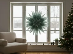 Juledekoration GRONA Stjerne 96 cm Grøn