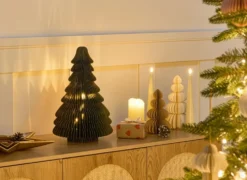 Juledekoration LED ANDAN Juletræ 41 cm Grøn