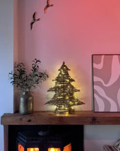 Juledekoration LED FURESO Juletræ 60 cm Naturlig