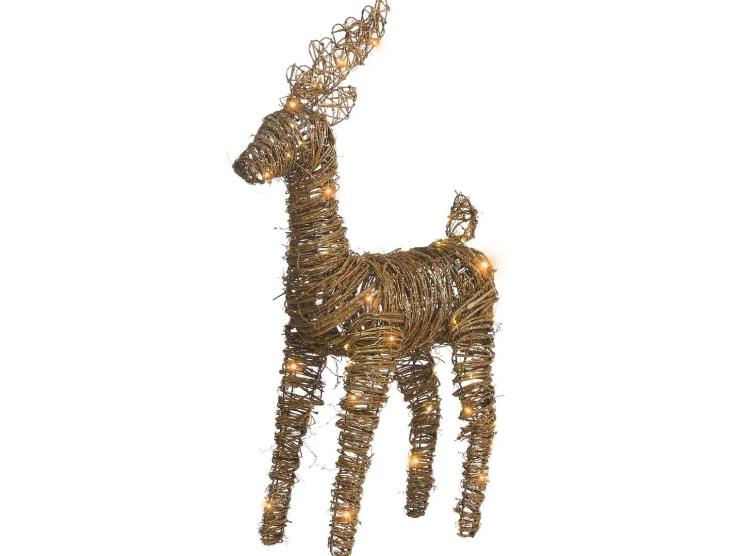Juledekoration LED GRINDAVIK Rensdyr 97 cm Naturlig