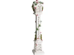 Juledekoration LED LUMMENE Søjle lampe 80 cm Hvid