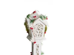 Juledekoration LED LUMMENE Søjle lampe 80 cm Hvid