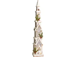 Juledekoration LED NASIJARVI Hus 85 cm Lysebrun