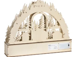 Juledekoration LED NORSJO 36 cm Lysebrun