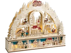 Juledekoration LED NORSJO 36 cm Lysebrun