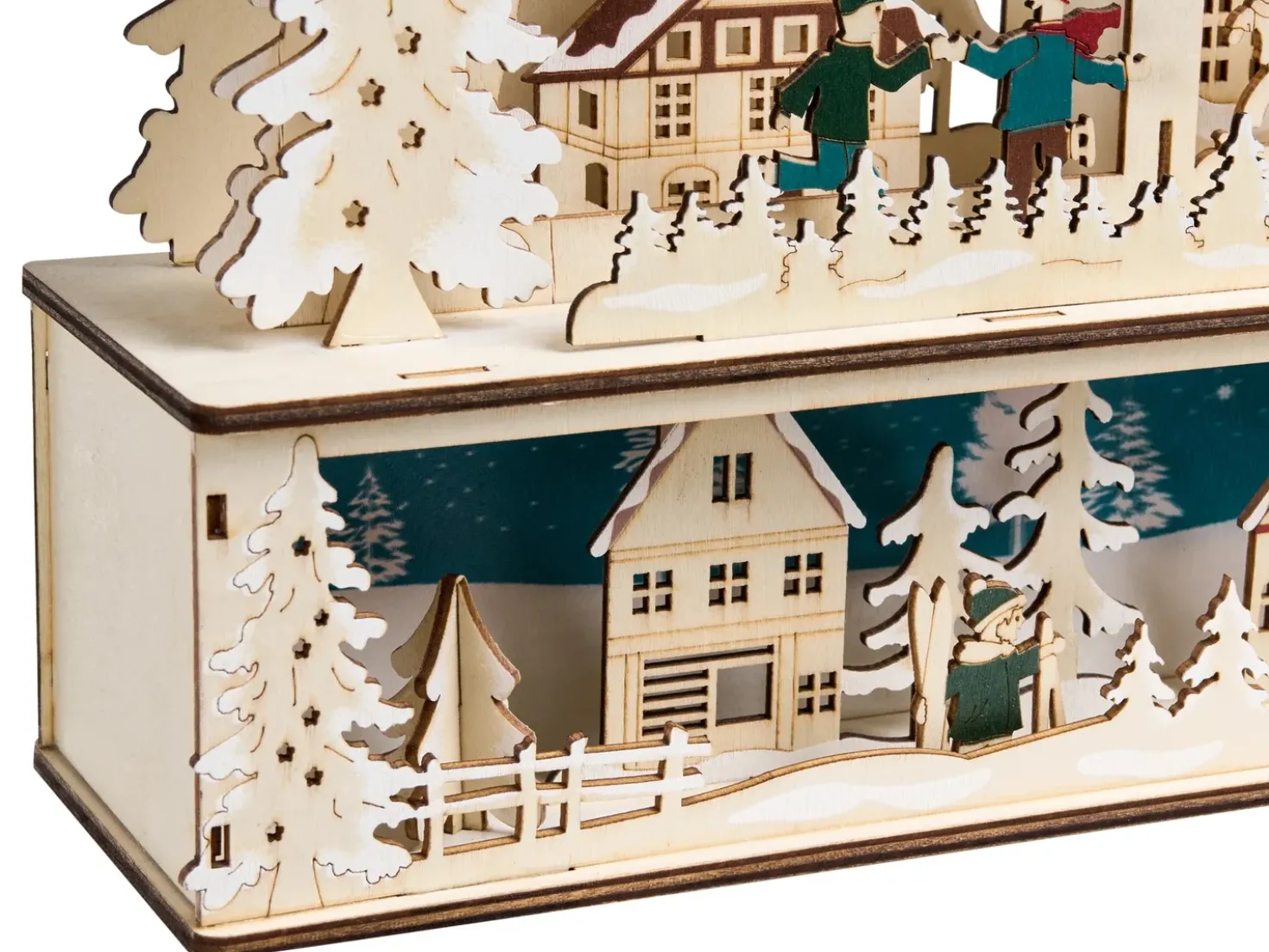 Juledekoration LED NORSJO 36 cm Lysebrun