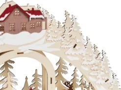 Juledekoration LED NORSJO 36 cm Lysebrun