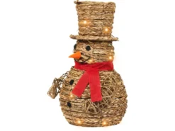Juledekoration LED OLAFSVIK Snemand 52 cm Naturlig