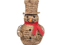Juledekoration LED OLAFSVIK Snemand 52 cm Naturlig