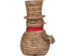 Juledekoration LED OLAFSVIK Snemand 52 cm Naturlig