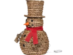 Juledekoration LED OLAFSVIK Snemand 52 cm Naturlig