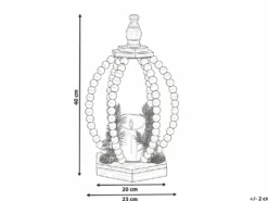 Juledekoration LED PAJARVI 40 cm Lysebrun