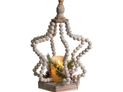 Juledekoration LED PATARI Stjerne 42 cm Lysebrun
