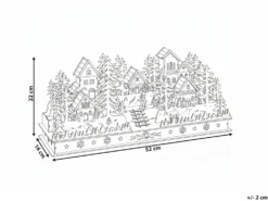Juledekoration LED VANSJO 22 cm Lysebrun