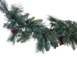 Juleguirlande LED KAMERUN 270 cm Grøn