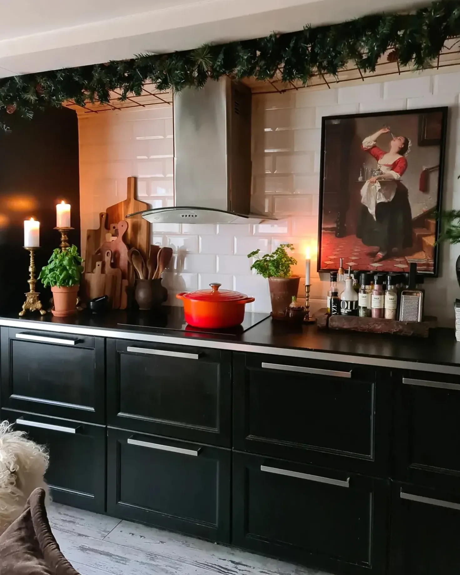 Juleguirlande LED TENALA 270 cm Grøn