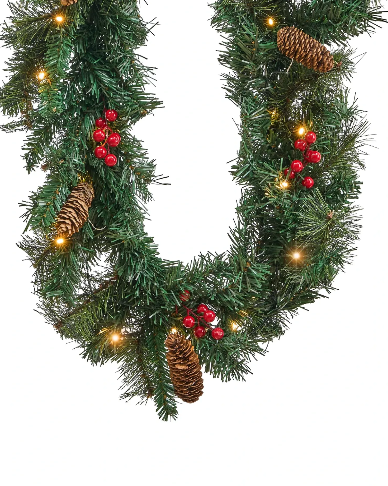 Juleguirlande LED TENALA 270 cm Grøn