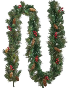Juleguirlande LED TENALA 270 cm Grøn