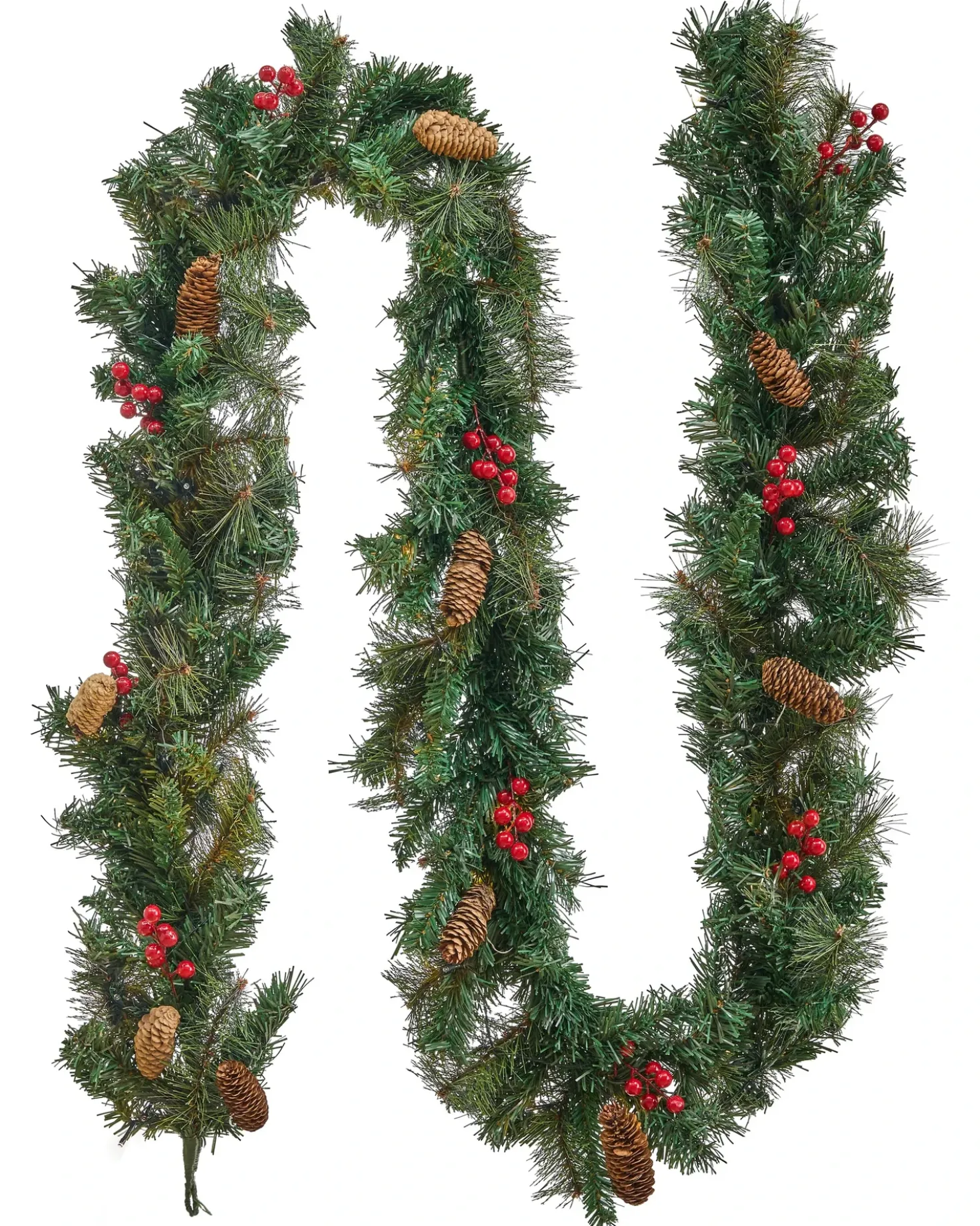 Juleguirlande LED TENALA 270 cm Grøn