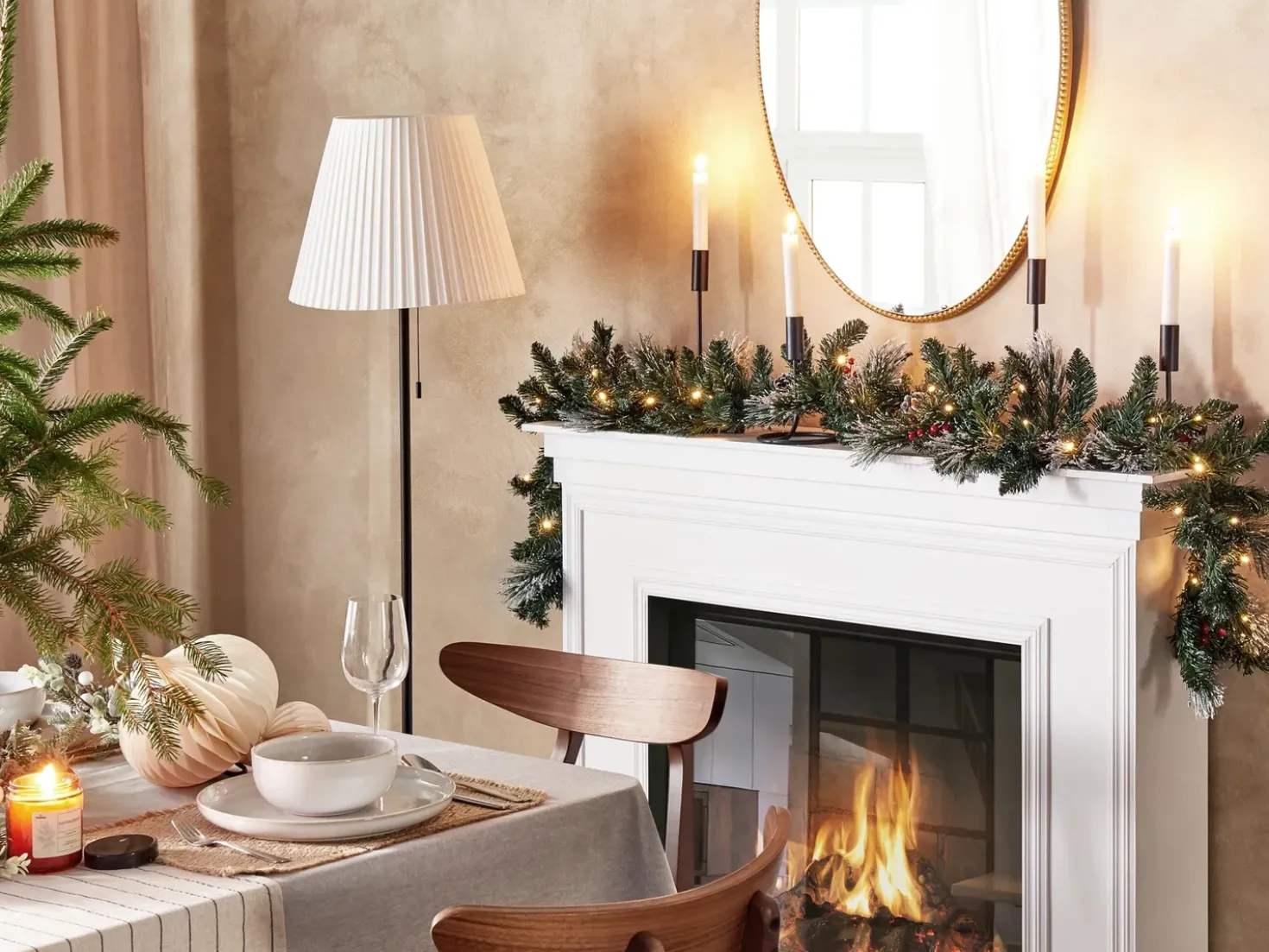 Juleguirlande LED WAPTA 180 cm Grøn