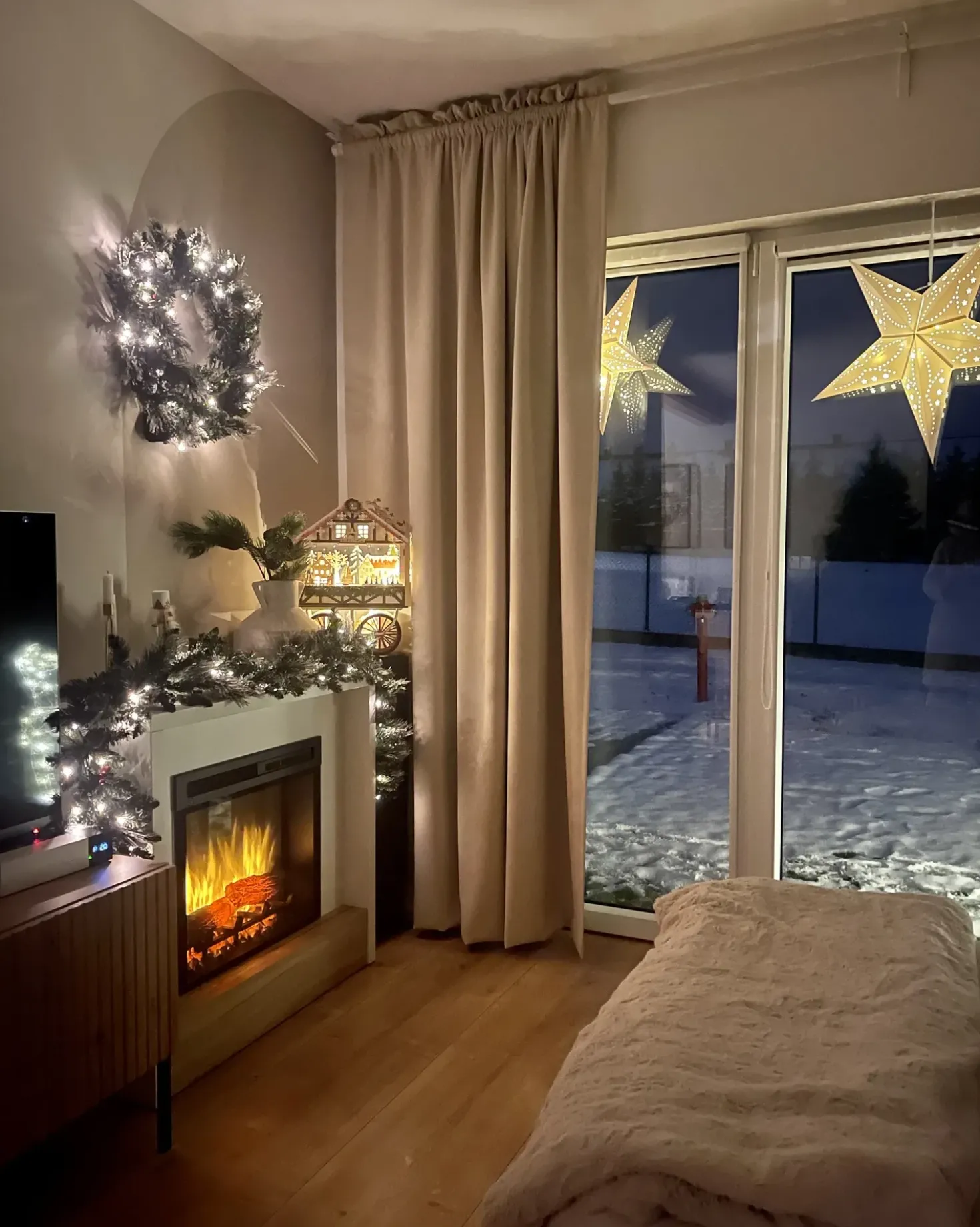 Juleguirlande LED WAPTA 180 cm Grøn