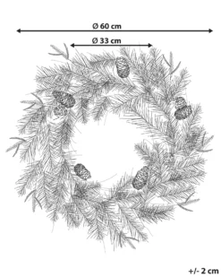 Julekrans KAMERUN Grøn 60 cm