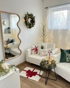 Julekrans LED KAMERUN Grøn 60 cm