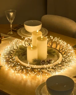 Julekrans LED MUGGAN Krans 52 cm Sort