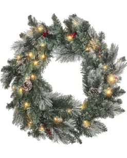 Julekrans LED WAPTA Grøn 40 cm