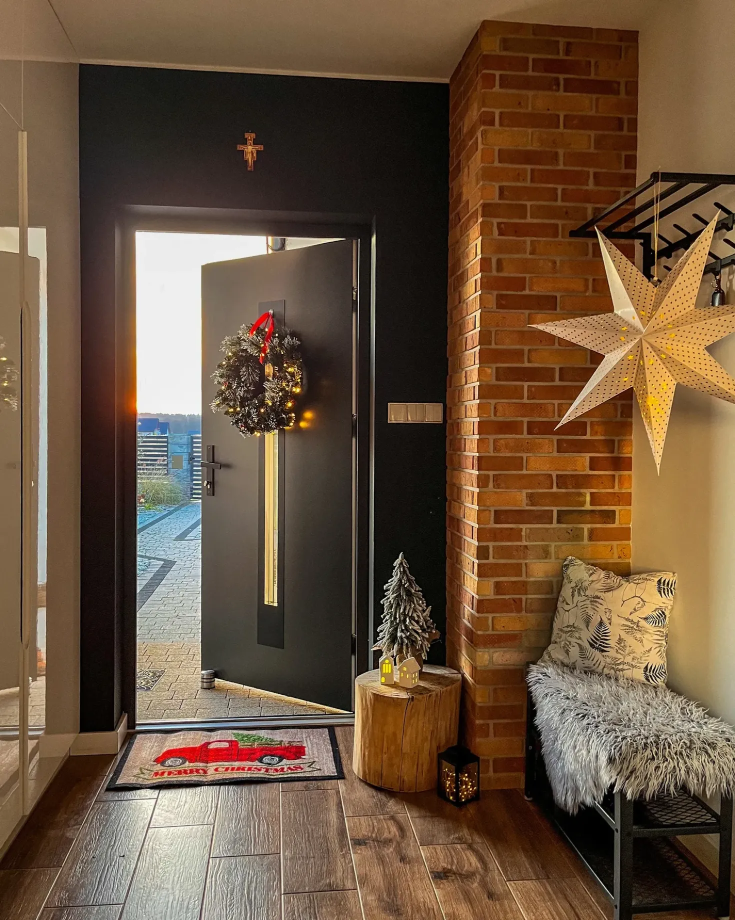 Julekrans LED WAPTA Grøn 40 cm