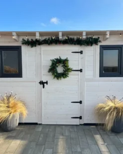 Julekrans LED WHITEHORN Mørkegrøn 50 cm