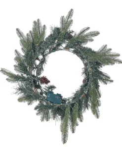 Julekrans LED WHITEHORN Mørkegrøn 50 cm