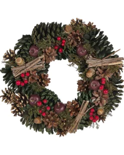 Julekrans NURMES Grøn 35 cm
