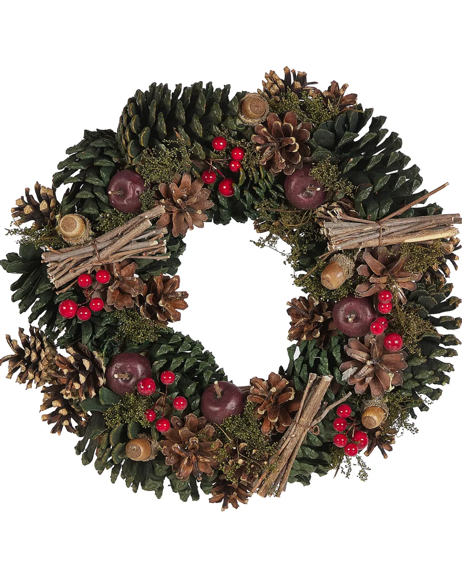 Julekrans NURMES Grøn 35 cm