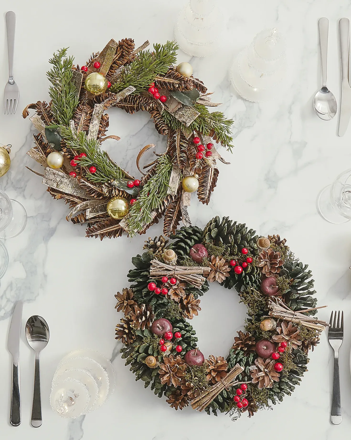 Julekrans NURMES Grøn 35 cm