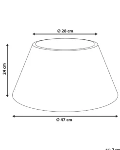 Juletræs hylster FLOCON Rattan Naturlig 47 cm