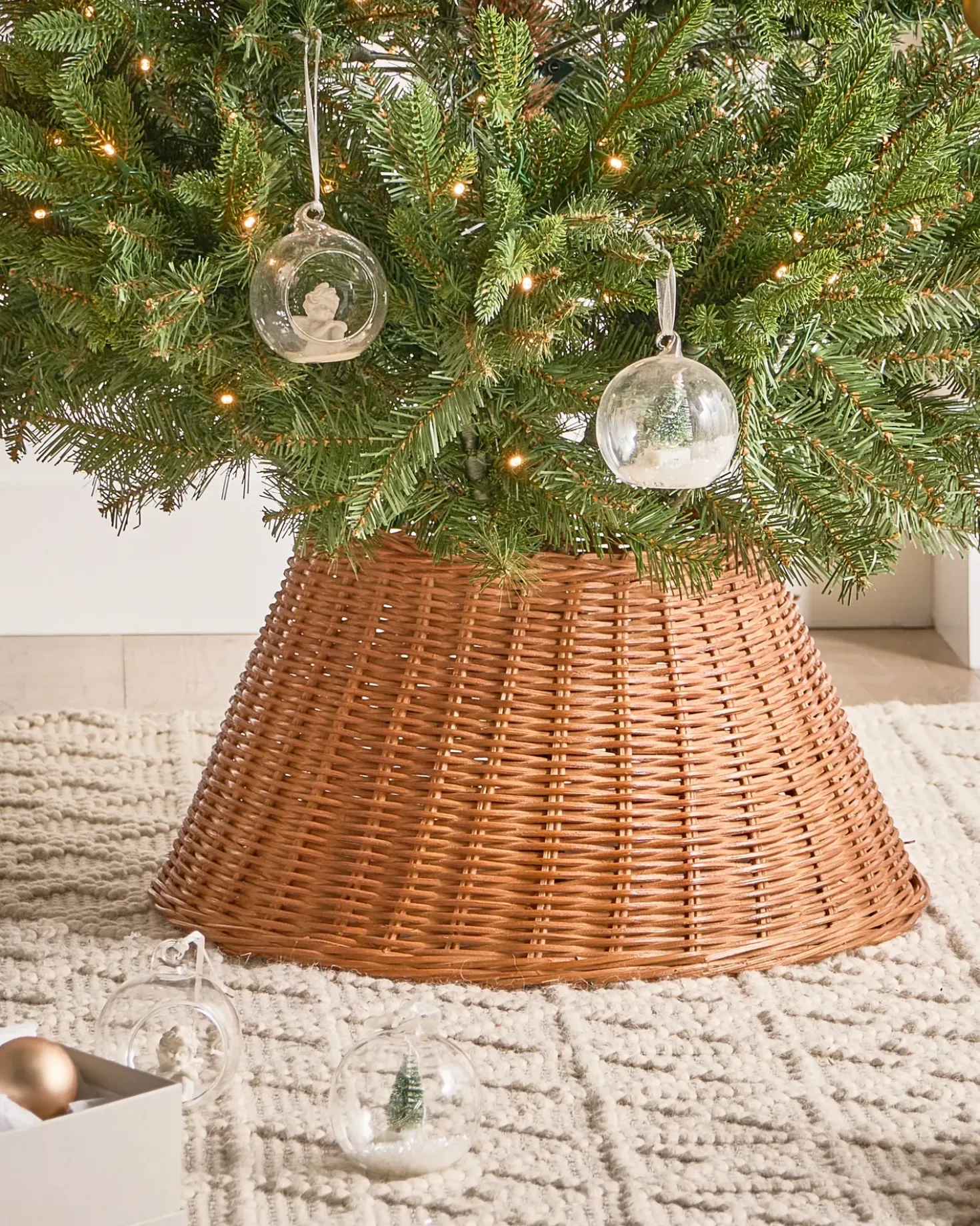 Juletræs hylster FLOCON Rattan Naturlig 47 cm